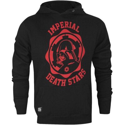 Star Wars Officiële Imperial Death Stars College Hoodie voor heren (Zwart) S Star Wars Officiële Imperial Death Stars College Hoodie voor heren (Zwart) S