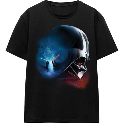Star Wars Unisex volwassen Obi Wan Kenobi Vader Poster T-shirt (Zwart) S Star Wars Unisex volwassen Obi Wan Kenobi Vader Poster T-shirt (Zwart) S