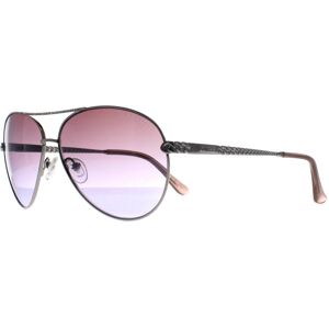 Guess Aviator Dames Glimmend Zilver Met Kristallen Stenen Paars Gradiënt GU7470-S One Size Guess Aviator Dames Glimmend Zilver Met Kristallen Stenen Paars Gradiënt GU7470-S One Size