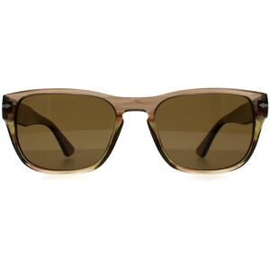 Persol PO3341S 120757 gestreept bruin groen bruin gepolariseerde zonnebril One Size Persol PO3341S 120757 gestreept bruin groen bruin gepolariseerde zonnebril One Size