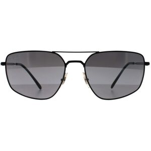 Ray-Ban RB3666 002/K3 gepolijst zwart zilver gepolariseerde zonnebril One Size Ray-Ban RB3666 002/K3 gepolijst zwart zilver gepolariseerde zonnebril One Size