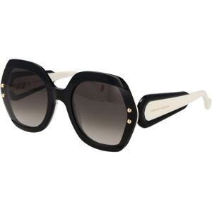 Carolina Herrera Zwarte Acetaat Zonnebril One Size Carolina Herrera Zwarte Acetaat Zonnebril One Size