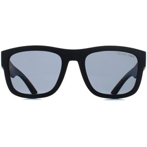 Prada Sport PS01ZS DG002G zwart rubber donkergrijs gepolariseerde zonnebril One Size Prada Sport PS01ZS DG002G zwart rubber donkergrijs gepolariseerde zonnebril One Size