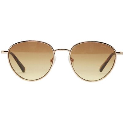 Guess Ronde Gouden Zonnebril One Size Guess Ronde Gouden Zonnebril One Size