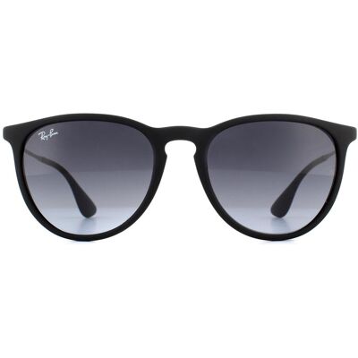 Ray-ban round dames rubberised zwart grijze gradiënt zonnebril One Size Ray-ban round dames rubberised zwart grijze gradiënt zonnebril One Size