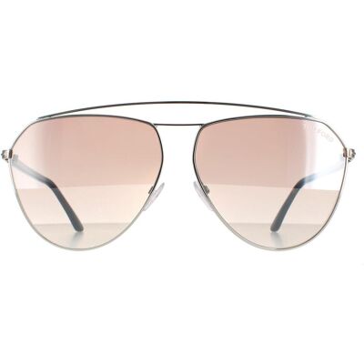 Tom Ford zonnebril Binx FT0681 16G Silver Havana Brown Silver Gradient Mirror One Size Tom Ford zonnebril Binx FT0681 16G Silver Havana Brown Silver Gradient Mirror One Size