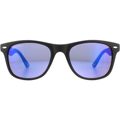 Montana Zonnebril MS10 Mat Zwart Rubbertouch Revo Blauw One Size Montana Zonnebril MS10 Mat Zwart Rubbertouch Revo Blauw One Size