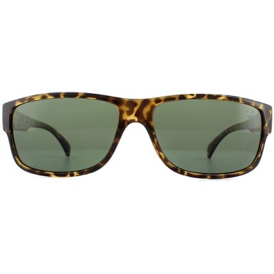 Timberland rechthoek heren donkere havana groene zonnebril One Size Timberland rechthoek heren donkere havana groene zonnebril One Size