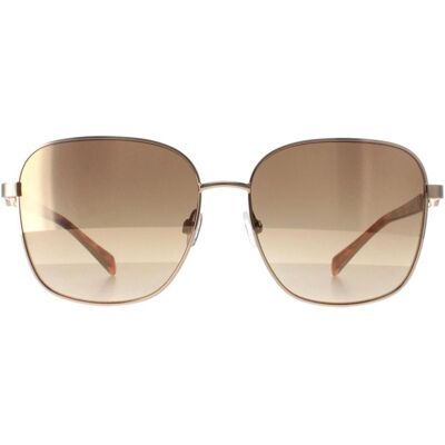 Karen Millen KM7020 410 glanzend gouden donkerbruine zonnebril met kleurverloop One Size Karen Millen KM7020 410 glanzend gouden donkerbruine zonnebril met kleurverloop One Size