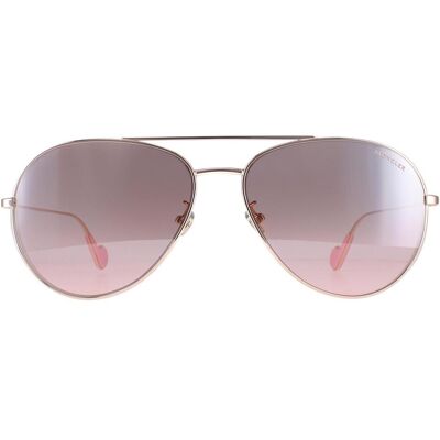 Moncler ML0110-K 28U glanzend rosëgoud bruin roze gradiënt zonnebril One Size Moncler ML0110-K 28U glanzend rosëgoud bruin roze gradiënt zonnebril One Size