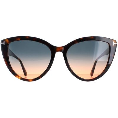 Tom Ford FT0915 Isabella 55P gekleurde havannagroene zonnebril met kleurverloop One Size Tom Ford FT0915 Isabella 55P gekleurde havannagroene zonnebril met kleurverloop One Size