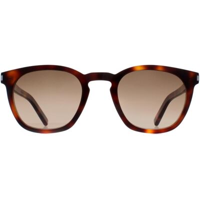 Saint Laurent Ronde Unisex Havana Bruin Gradient SL28 One Size Saint Laurent Ronde Unisex Havana Bruin Gradient SL28 One Size