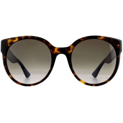 Gucci Zonnebril GG0035S 004 Havana Glitter Blauw En Roodbruin One Size Gucci Zonnebril GG0035S 004 Havana Glitter Blauw En Roodbruin One Size