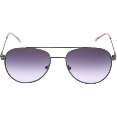 Calvin Klein paarse gradiëntlens gunmetal donkerzilveren zonnebril One Size Calvin Klein paarse gradiëntlens gunmetal donkerzilveren zonnebril One Size