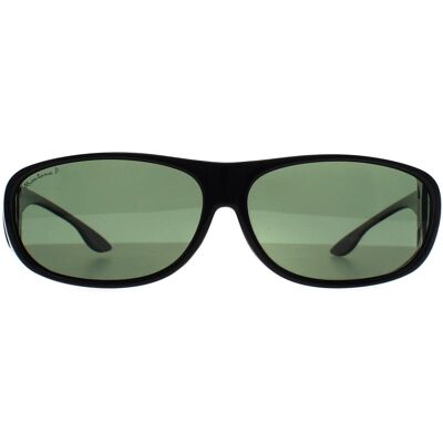 Montana Rechthoek Unisex G15 Gepolariseerd Zwart FO2 Fit Over Bril Zonnebril One Size Montana Rechthoek Unisex G15 Gepolariseerd Zwart FO2 Fit Over Bril Zonnebril One Size