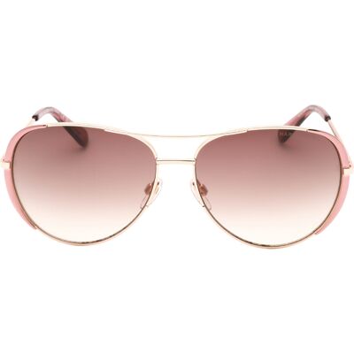 Marc Jacobs bruine lens roze detail gouden zonnebril One Size Marc Jacobs bruine lens roze detail gouden zonnebril One Size
