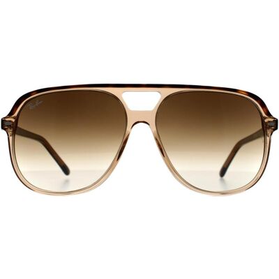 Ray-Ban Bill RB2198 129251 gepolijst havana op transparant bruin lichtbruin gradiënt zonnebril One Size Ray-Ban Bill RB2198 129251 gepolijst havana op transparant bruin lichtbruin gradiënt zonnebril One Size