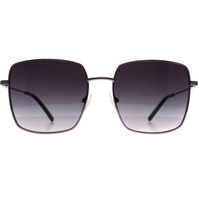 Calvin Klein CK22121S 051 licht ruthenium grijs gradiënt zonnebril One Size Calvin Klein CK22121S 051 licht ruthenium grijs gradiënt zonnebril One Size