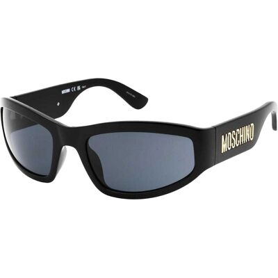 Moschino Dames Logo Bold Zonnebril (Zwart) One Size Moschino Dames Logo Bold Zonnebril (Zwart) One Size