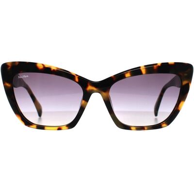 Max Mara Cat Eye Womens Gekleurd Havana Rook Grijs Gradiënt MM0063 Logo14 One Size Max Mara Cat Eye Womens Gekleurd Havana Rook Grijs Gradiënt MM0063 Logo14 One Size