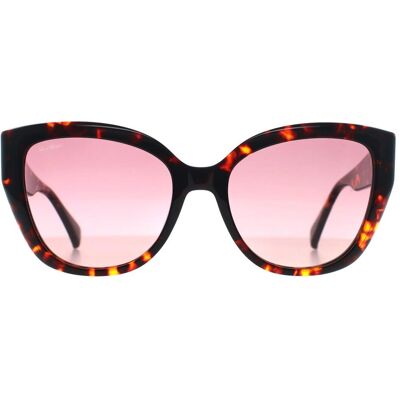 Max Mara Cat Eye Womens Rood Havana Bordeaux Kleurverloop MM0040 Logo 11 One Size Max Mara Cat Eye Womens Rood Havana Bordeaux Kleurverloop MM0040 Logo 11 One Size