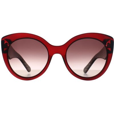 Salvatore Ferragamo Cat Eye Womens Crystal Burgundy Grey Gradient SF964S One Size Salvatore Ferragamo Cat Eye Womens Crystal Burgundy Grey Gradient SF964S One Size