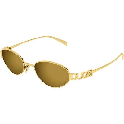 Gucci Zonnebril Goud/Bronze One Size Gucci Zonnebril Goud/Bronze One Size