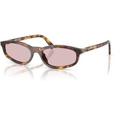Miu Miu Zonnebril Rood/Tortoishell One Size Miu Miu Zonnebril Rood/Tortoishell One Size