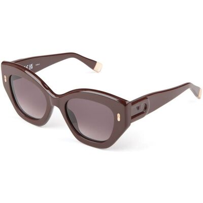 Furla Zonnebril Glanzend Volledig Bruin One Size Furla Zonnebril Glanzend Volledig Bruin One Size