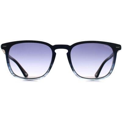 Police SPLQ86 Crossroads 5 0GBL glanzend gestreept blauw rook grijs gradiënt zonnebril One Size Police SPLQ86 Crossroads 5 0GBL glanzend gestreept blauw rook grijs gradiënt zonnebril One Size