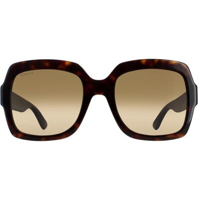 Gucci zonnebril GG0036SN 004 Havana Glitter Blue en Red Brown Gradiënt One Size Gucci zonnebril GG0036SN 004 Havana Glitter Blue en Red Brown Gradiënt One Size