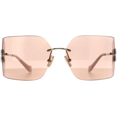 Miu Miu MU54YS ZVN20F lichtgoudroze spiegelzonnebril One Size Miu Miu MU54YS ZVN20F lichtgoudroze spiegelzonnebril One Size