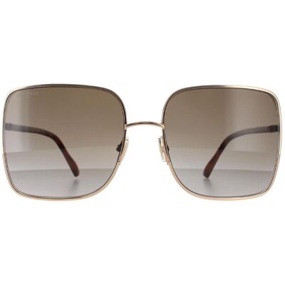 Jimmy Choo ALIANA/S 06J HA goud havana bruin gradiënt zonnebril One Size Jimmy Choo ALIANA/S 06J HA goud havana bruin gradiënt zonnebril One Size