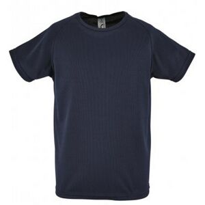 SOLS Kinderen/Kinderen Sportief Unisex T-Shirt met korte mouwen (Franse marine) 10J / 140cm SOLS Kinderen/Kinderen Sportief Unisex T-Shirt met korte mouwen (Franse marine) 10J / 140cm