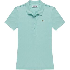 Lacoste Dames/Dames L.12.D Geribd Slim Poloshirt (Munt) 38 Lacoste Dames/Dames L.12.D Geribd Slim Poloshirt (Munt) 38