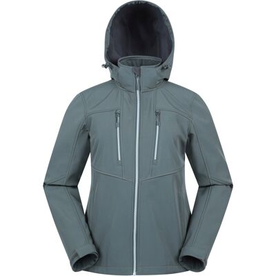 Mountain Warehouse dames/dames Genesis winddicht softshell jack (Groen) 38 Mountain Warehouse dames/dames Genesis winddicht softshell jack (Groen) 38