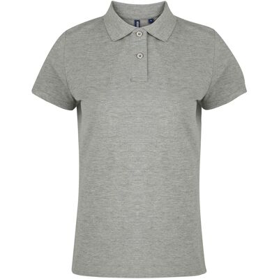 Asquith & Fox Dames/dames Poloshirt met korte mouwen en effen mouwen (Heide) 2XL Asquith & Fox Dames/dames Poloshirt met korte mouwen en effen mouwen (Heide) 2XL