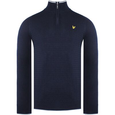 Lyle & Scott Merino Golf Heren Navy Trui 2XL Lyle & Scott Merino Golf Heren Navy Trui 2XL