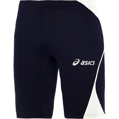 Asics Heren Navy-Wit Sprinter Fietsshorts - Blauw - XXL Asics Heren Navy-Wit Sprinter Fietsshorts - Blauw - XXL