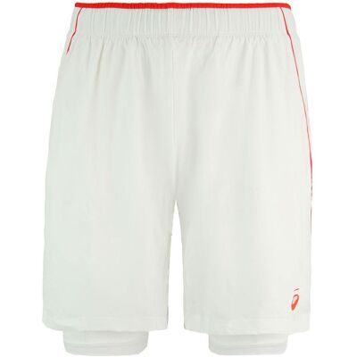 Asics Padel Player Heren Wit Tennisshort S Asics Padel Player Heren Wit Tennisshort S