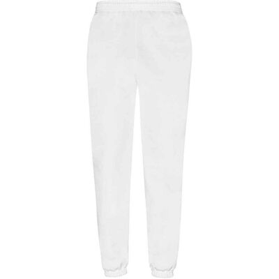 Fruit of the Loom Heren klassieke joggingbroek met elastische zoom (Wit) 2XL Fruit of the Loom Heren klassieke joggingbroek met elastische zoom (Wit) 2XL