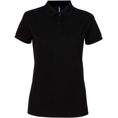 Asquith & Fox Zwarte Performance Polo - Korte Mouw Asquith & Fox Zwarte Performance Polo - Korte Mouw