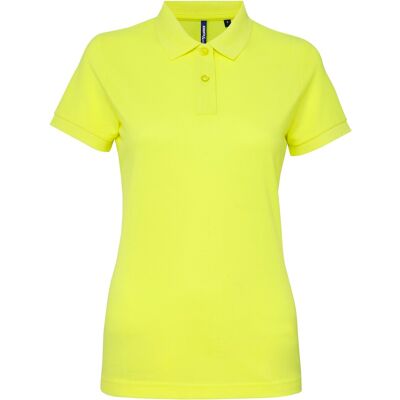 Asquith & Fox Neon Geel Prestatie Polo - Kort Mouw Asquith & Fox Neon Geel Prestatie Polo - Kort Mouw