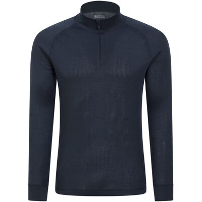 Mountain Warehouse Heren Talus Zip Neck Thermo Top met lange mouwen (Marine) 2XL Mountain Warehouse Heren Talus Zip Neck Thermo Top met lange mouwen (Marine) 2XL