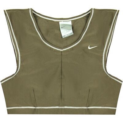 Nike Dri-Fit Sporttop - Bruin - V-hals - Mouwloos Nike Dri-Fit Sporttop - Bruin - V-hals - Mouwloos