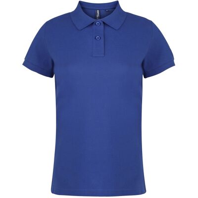 Asquith & Fox Dames/dames Poloshirt met korte mouwen en effen mouwen (Koninklijk) 2XL Asquith & Fox Dames/dames Poloshirt met korte mouwen en effen mouwen (Koninklijk) 2XL