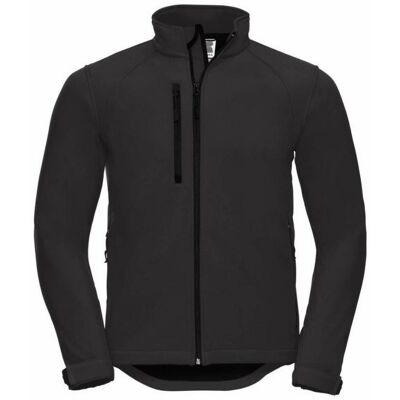 Russell Athletic Russell Heren waterbestendig & winddicht Softshell-jasje (Zwart) XS Russell Athletic Russell Heren waterbestendig & winddicht Softshell-jasje (Zwart) XS