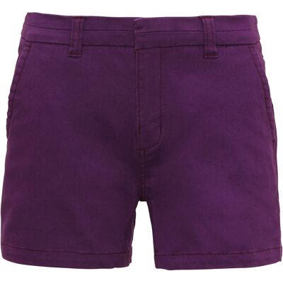 Asquith & Fox Dames/Dames Klassieke Fit Shorts (Paars) L Asquith & Fox Dames/Dames Klassieke Fit Shorts (Paars) L