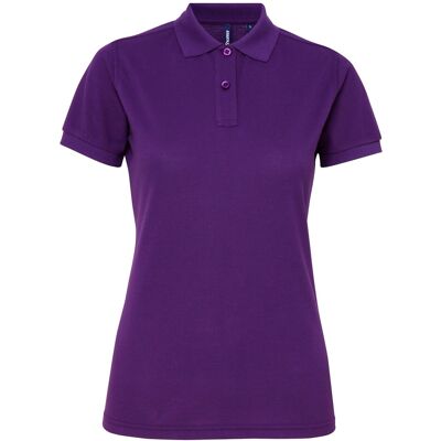 Asquith & Fox Dames/dames Performance Blend Poloshirt met korte mouwen (Paars) XL Asquith & Fox Dames/dames Performance Blend Poloshirt met korte mouwen (Paars) XL
