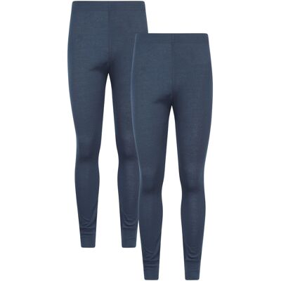 Mountain Warehouse Heren Talus Base Layer Broek (Set van 2) (Marine) 2XL Mountain Warehouse Heren Talus Base Layer Broek (Set van 2) (Marine) 2XL